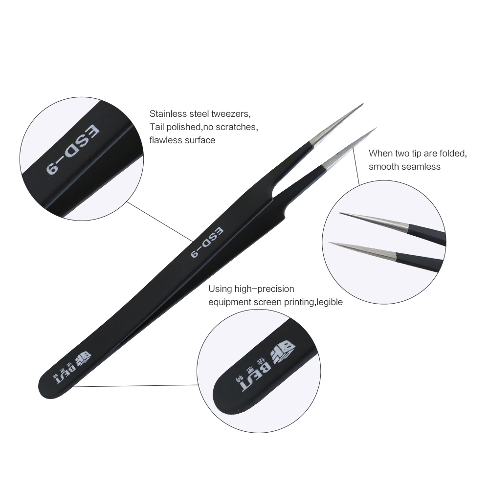 BST-ESD-9 Pinzette antistatich - Eyelash Extension In Chinese recensione e prezzo