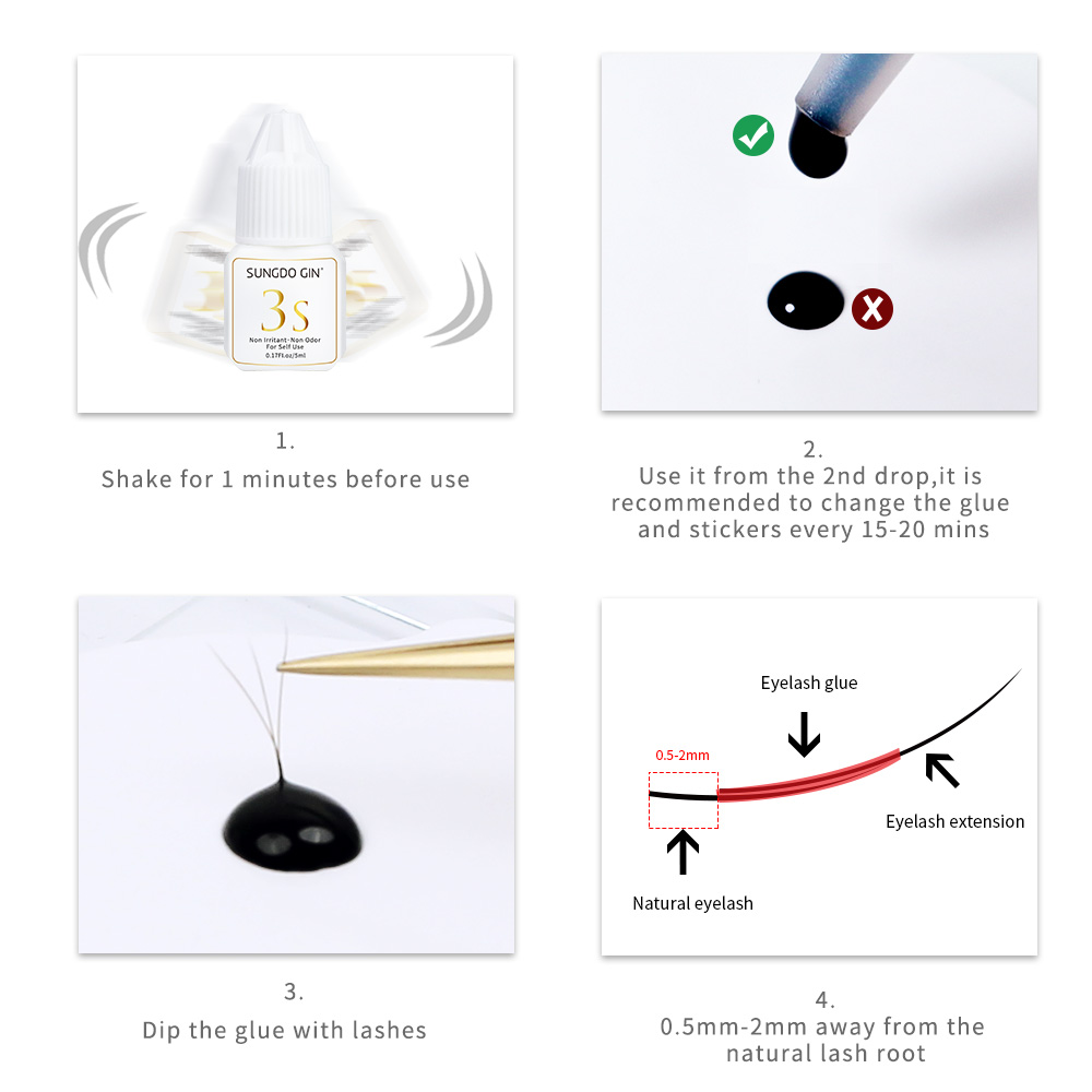 Colla per extension ciglia 3S  - Eyelash Extension Open Eye recensione e prezzo