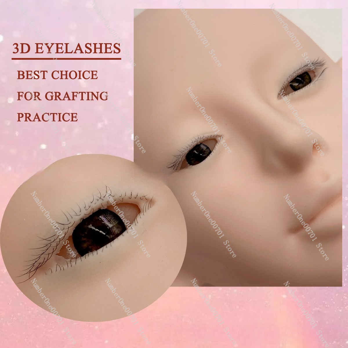 Testa di Manichino in Silicone - Eyelash Extension Open Eye recensione e prezzo
